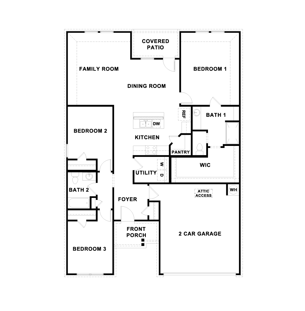 Swenson Heights Denton Floorplan Image
