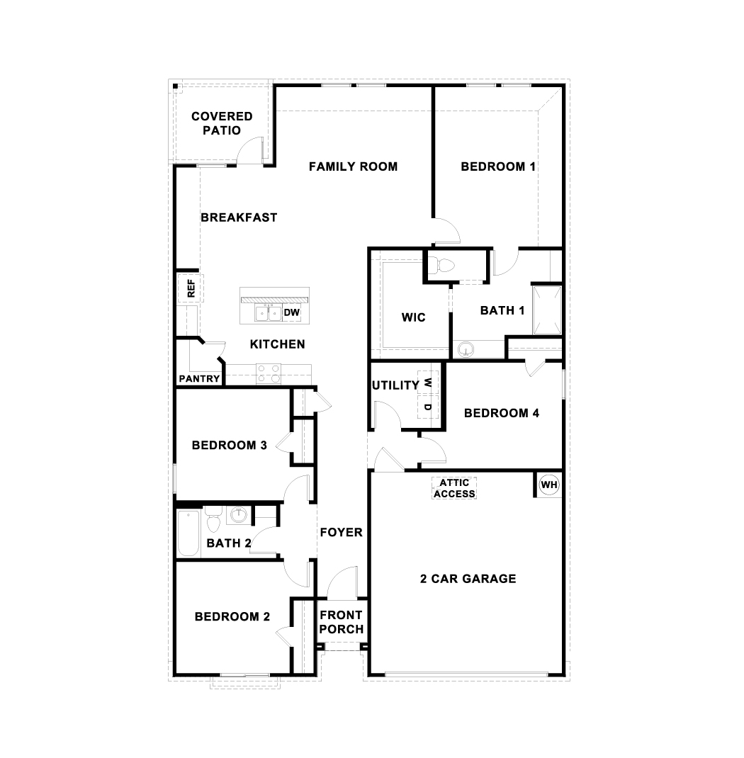 Swenson Heights Denton Floorplan Image