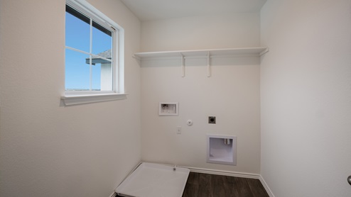 utility room with window