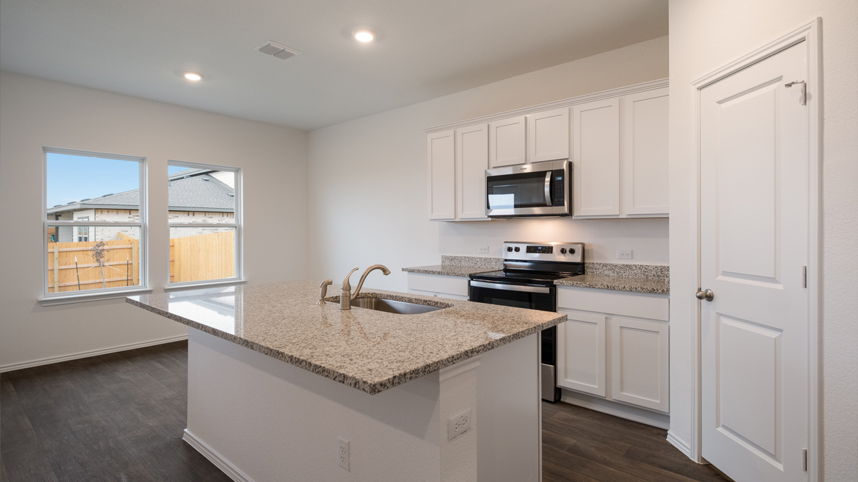 gourmet kitchen with granite countertops and stainless steel appliances
