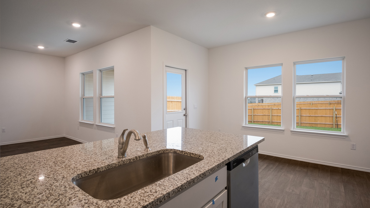 gourmet kitchen with granite countertops and stainless steel appliances