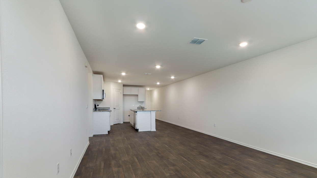 Open Concept Kitchen and Living Room