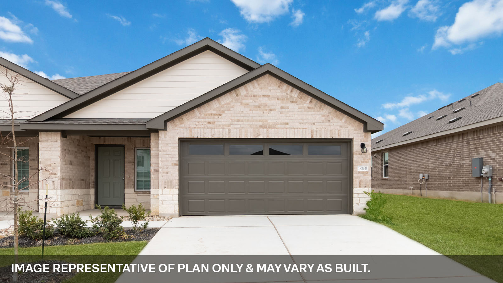 Exterior of new build home.