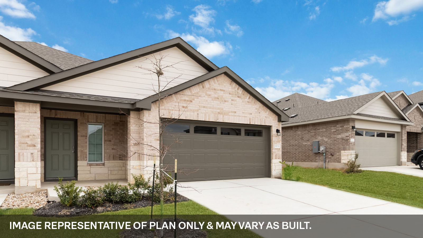 Exterior of new build home.
