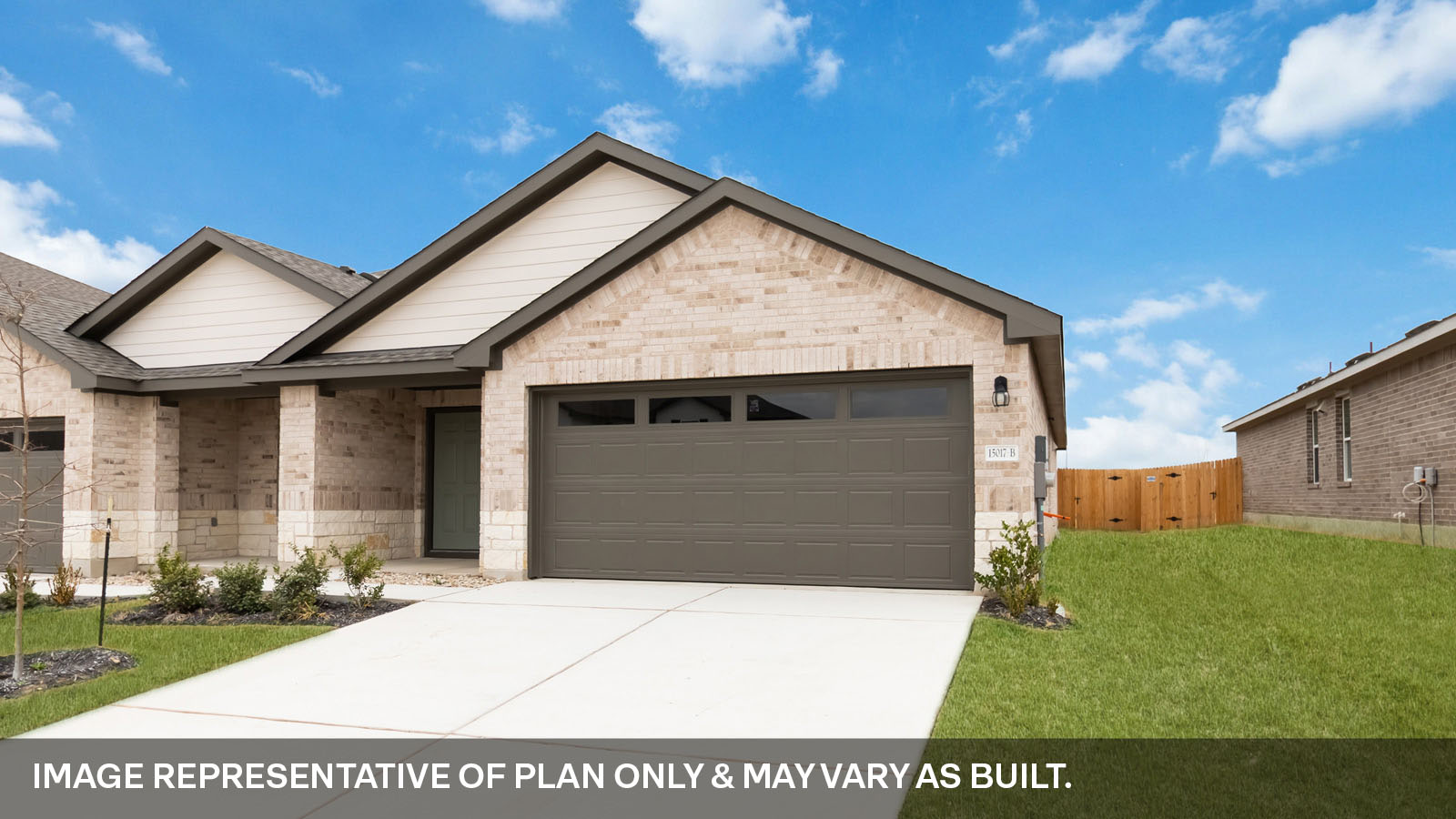 Exterior of new build home.