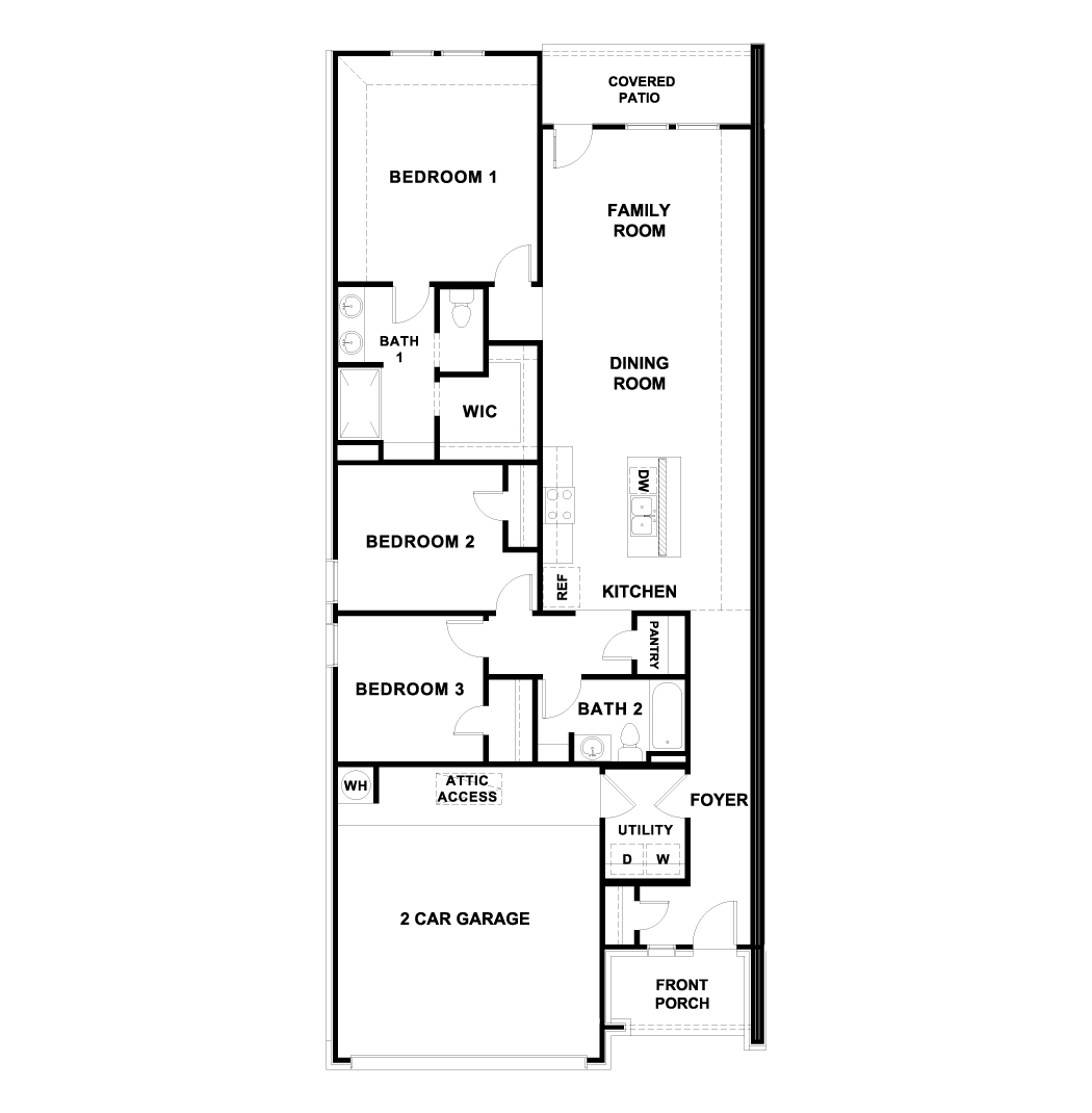 The Juniper Townhome Floorplan