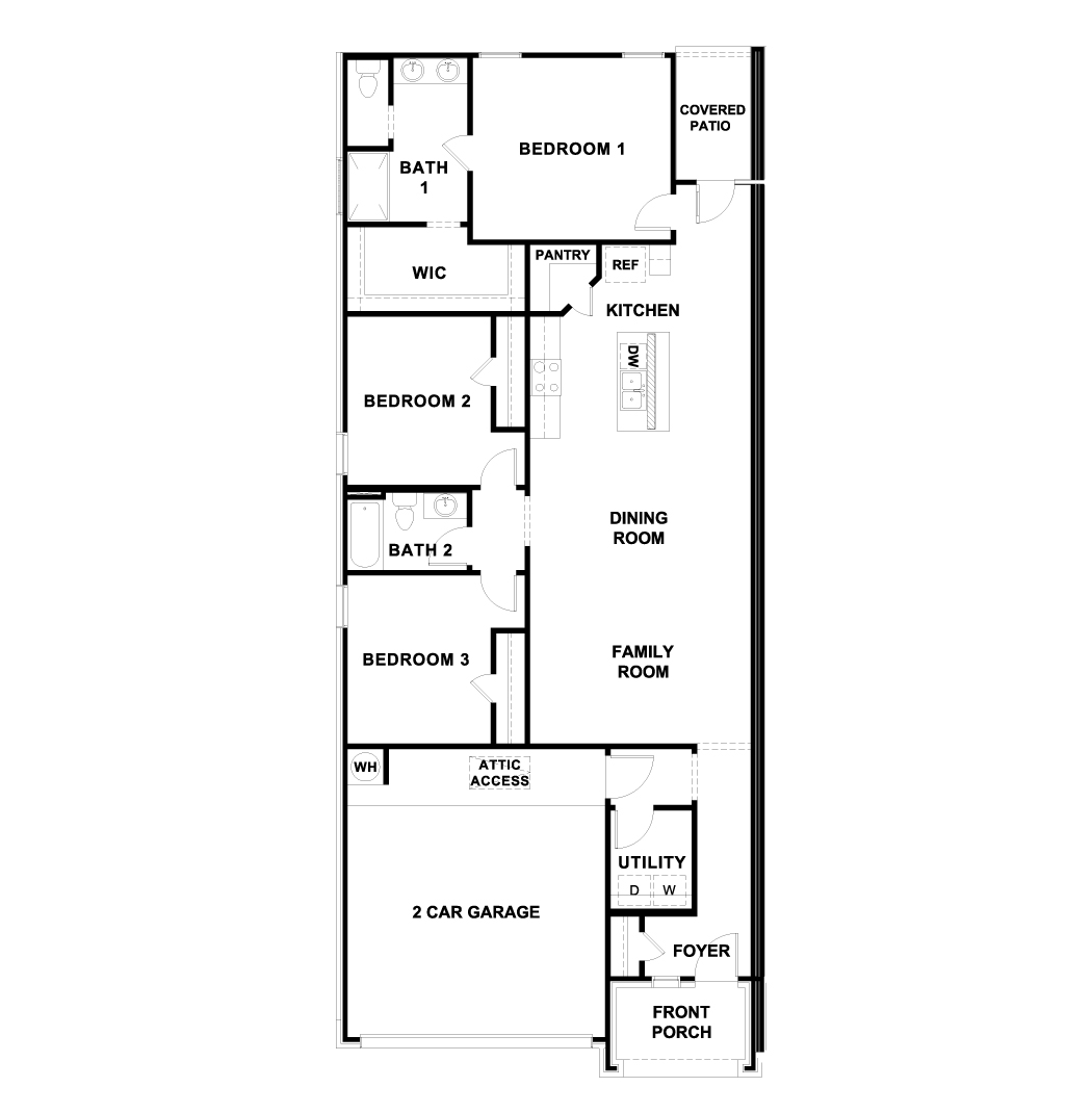 Floor Plan in Palomino Manor, TX D.R. Horton