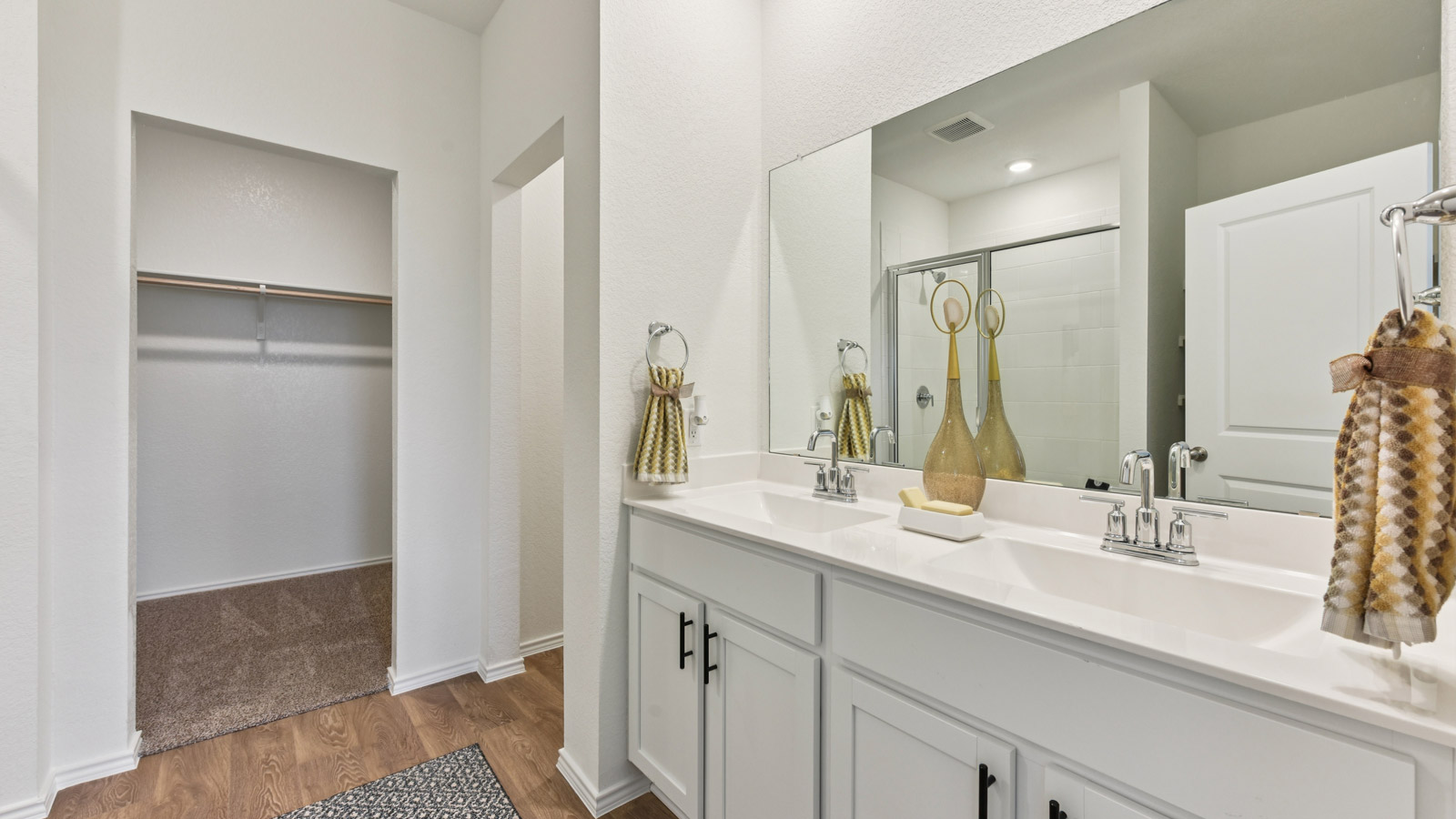 Cultured marbled vanity.