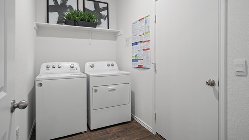 1867 Mesquite Floorplan Laundry Room Gallery Image - Palomino in Manor TX