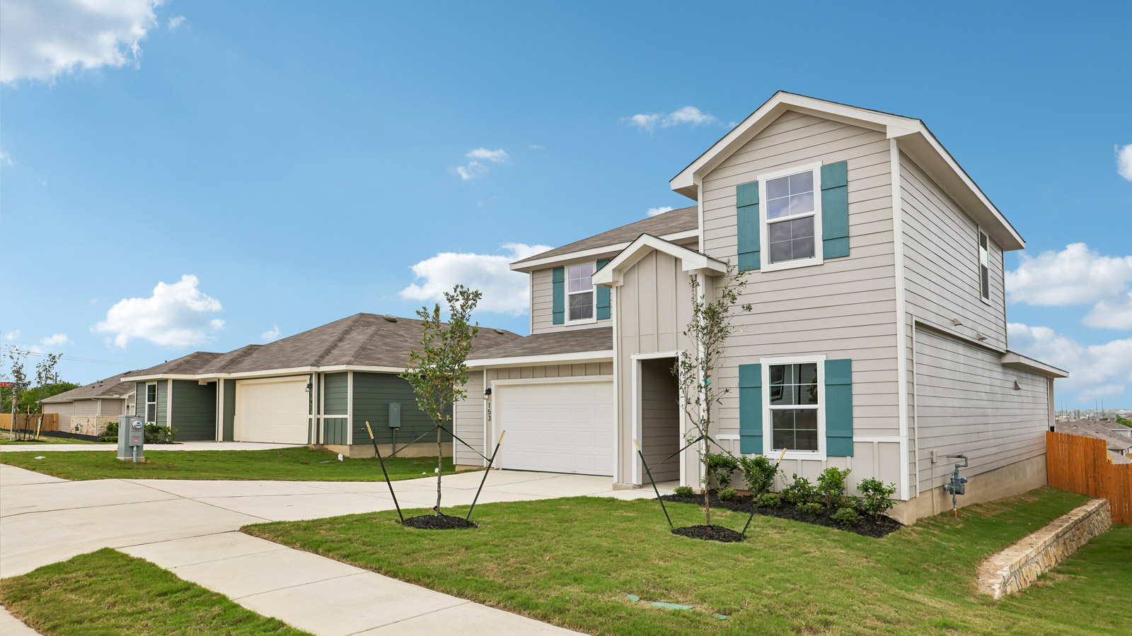 Exterior of 153 Balmorehea Street at Talavera in Kyle, TX.