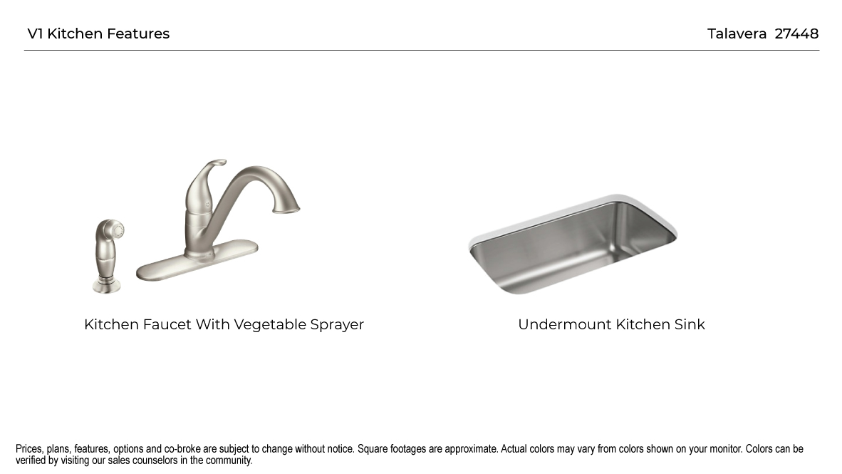 Talavera Kitchen Fixture Selection