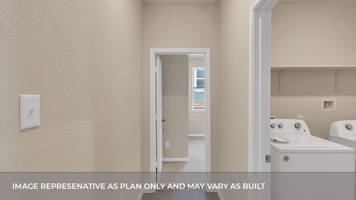 Interior hall-way next to laundry room