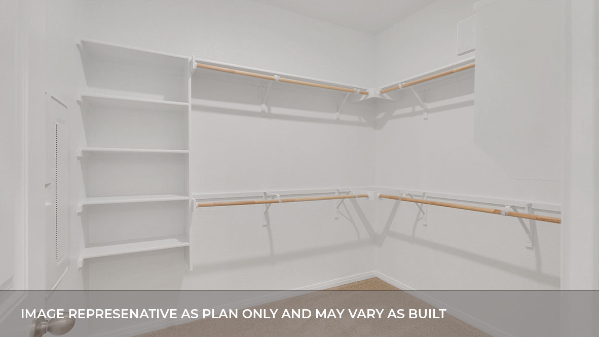 Interior walk-in closet