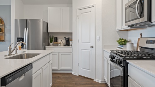 kitchen with stainless steel appliances