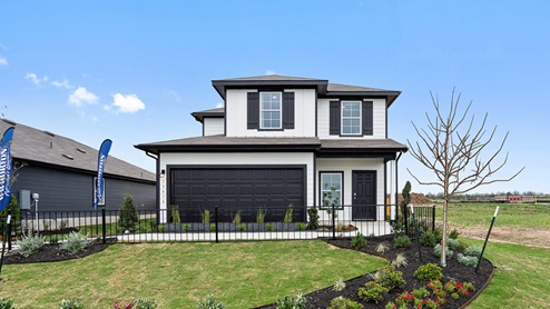 Modern Farmhouse front exterior - Durango in Mustang Ridge TX