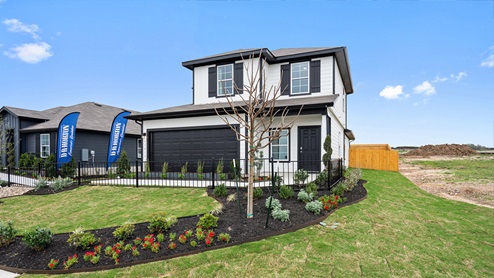 Modern Farmhouse front exterior - Durango in Mustang Ridge TX