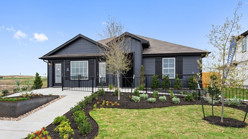 front exterior modern farmhouse home - Durango in Mustang Ridge TX