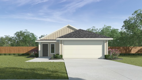 Amber Front Exterior Rendering - One Story - Elevation A