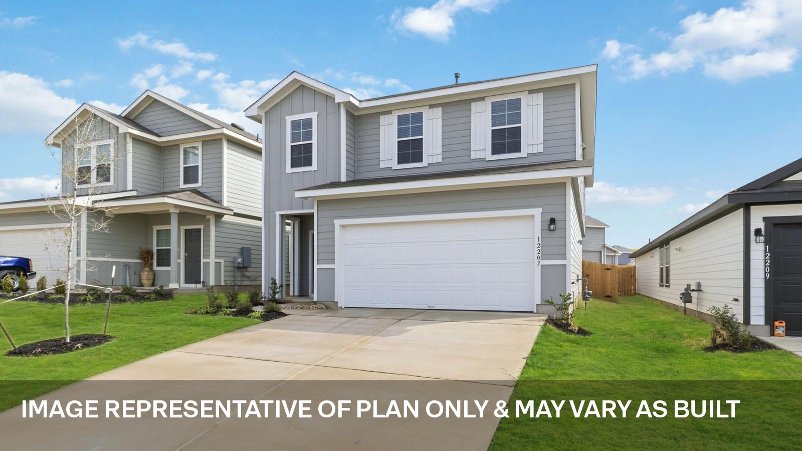 The Grace floorplan - B Elevation at Durango in Mustang Ridge, TX.