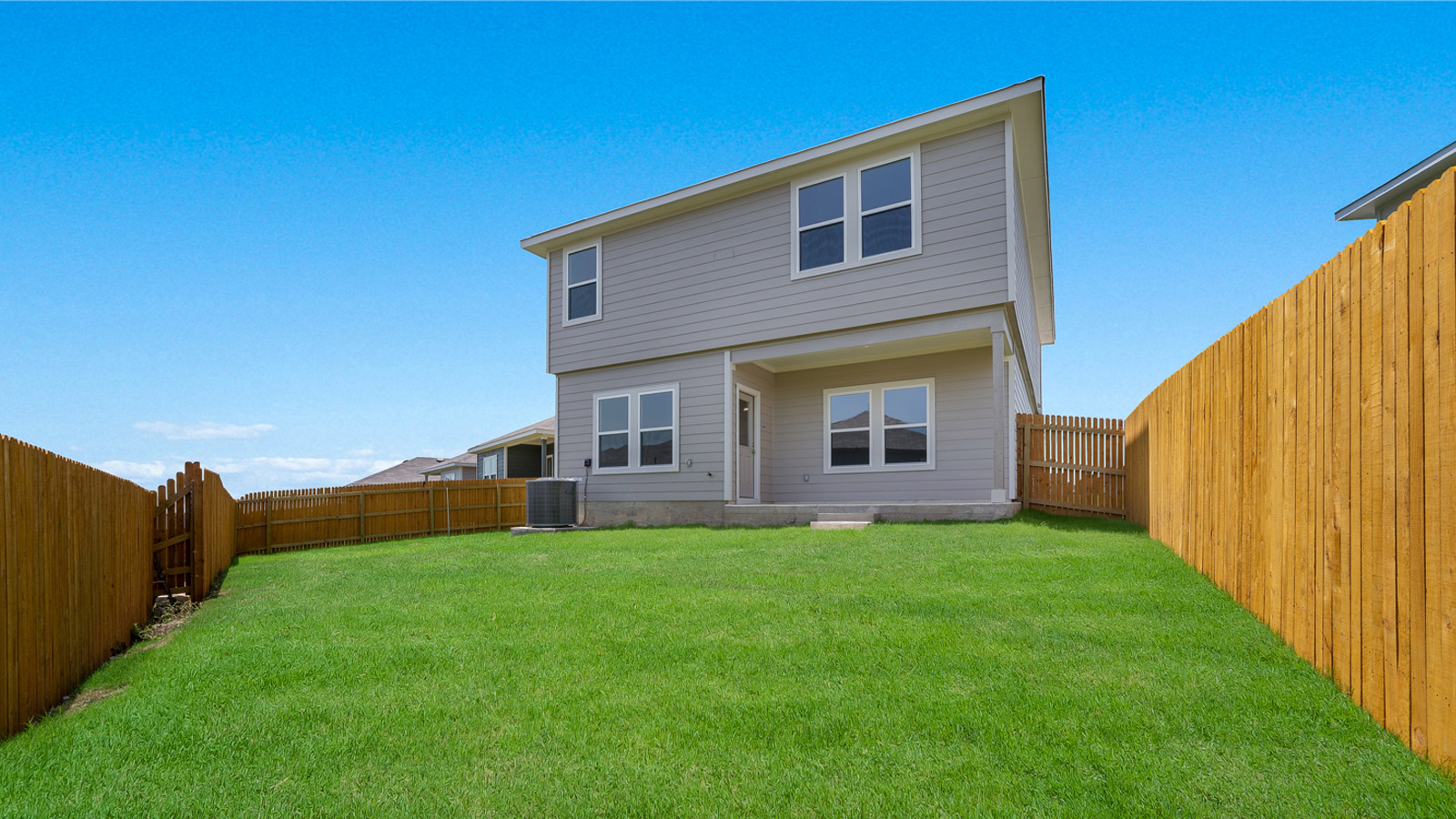 The Grace floorplan back exterior.