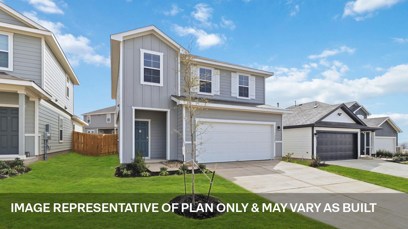 The Grace floorplan - B Elevation at Durango in Mustang Ridge, TX.