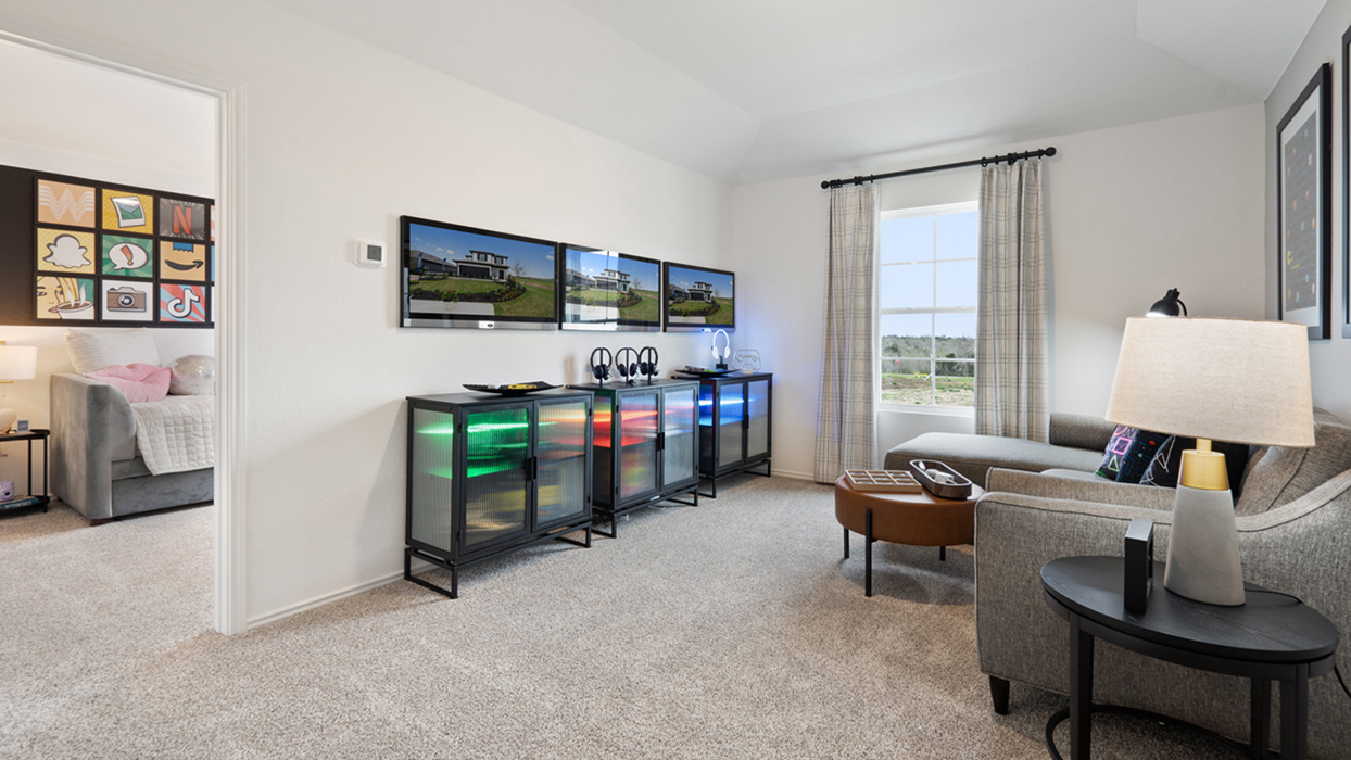 upstairs gameroom perfect for entertaining