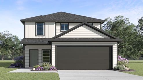 Nicole Front Exterior Rendering - Two Story - Elevation A