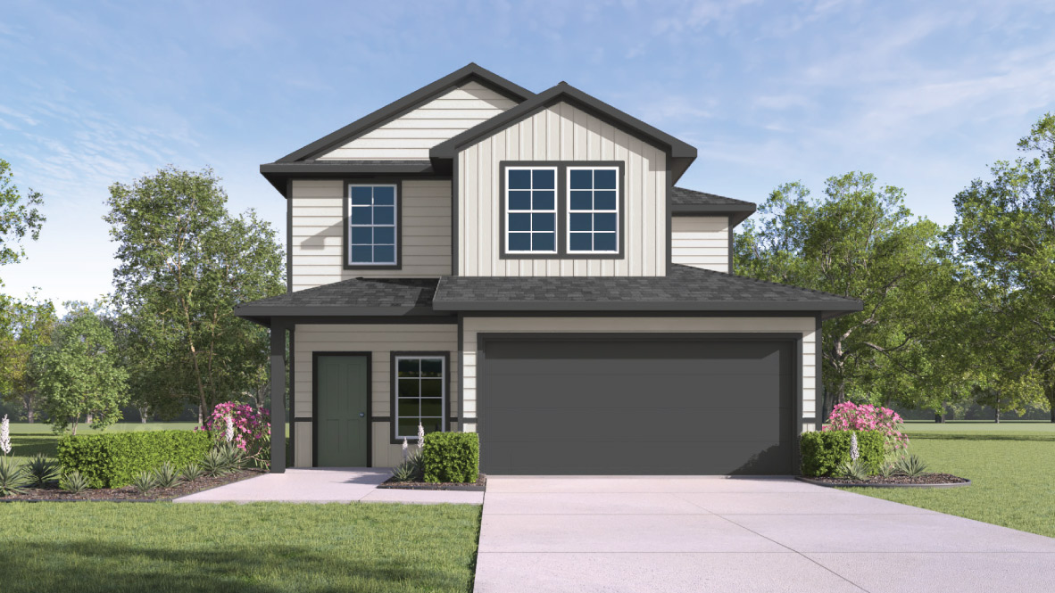 Hanna Floorplan Rendering - Elevation B