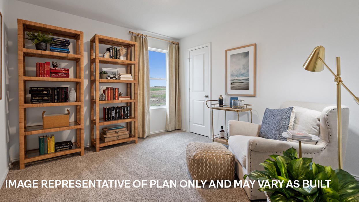 Bedroom 2 with carpeted flooring.