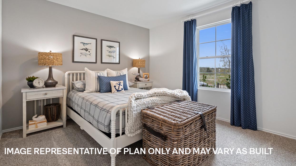 Bedroom 3 with carpeted flooring.