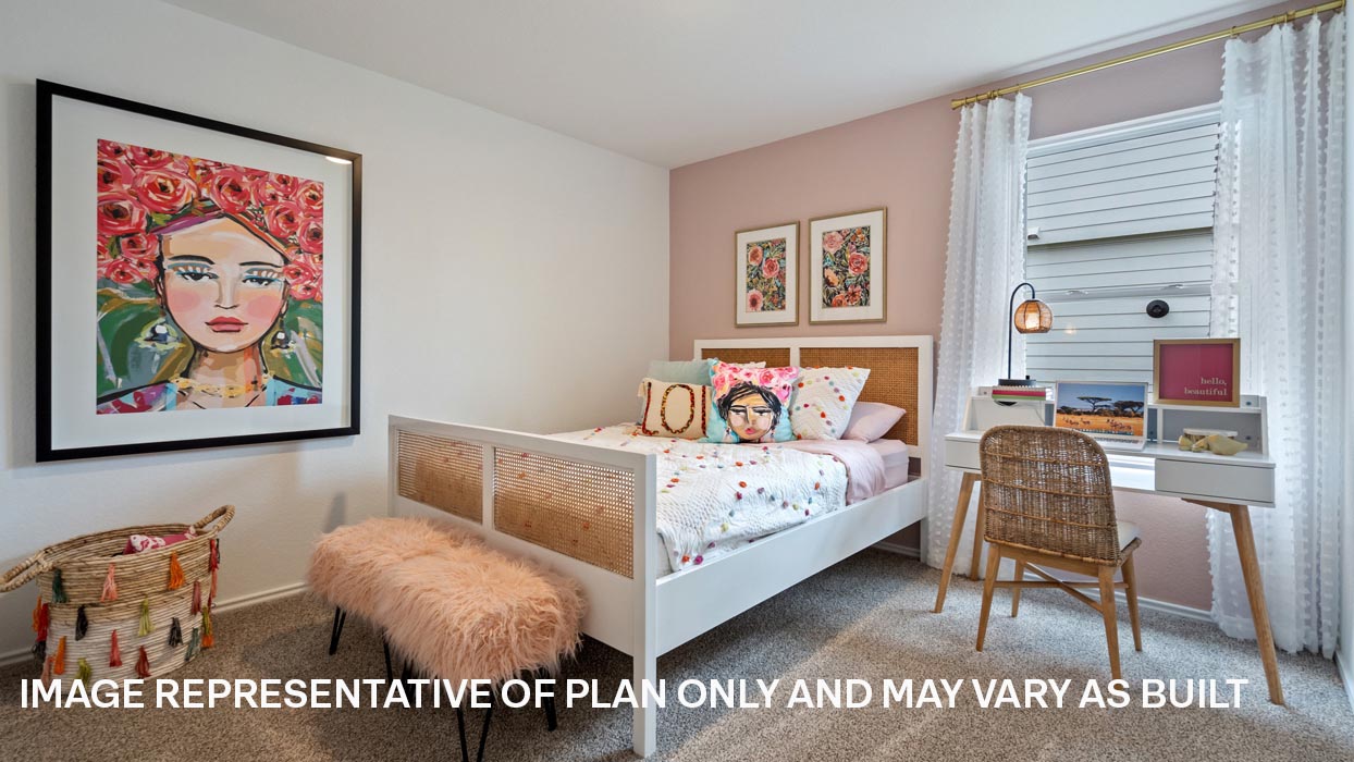 Bedroom 4 with carpeted flooring.