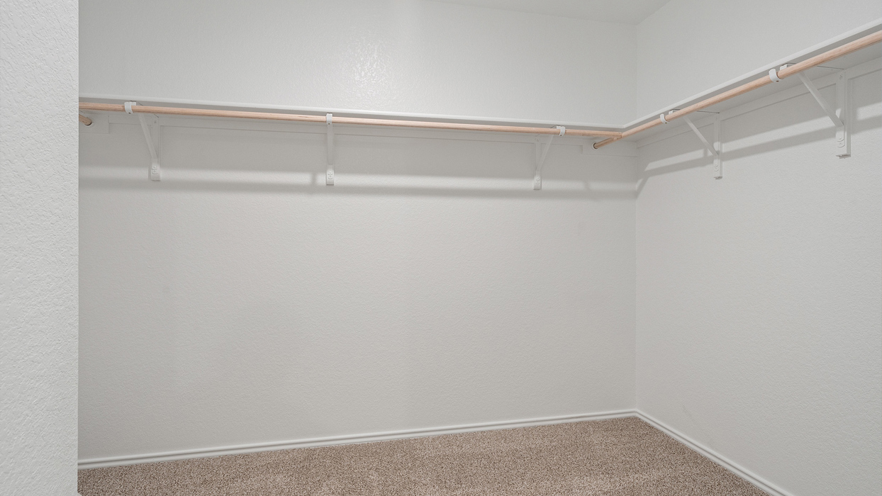 main bathroom with walk in closet