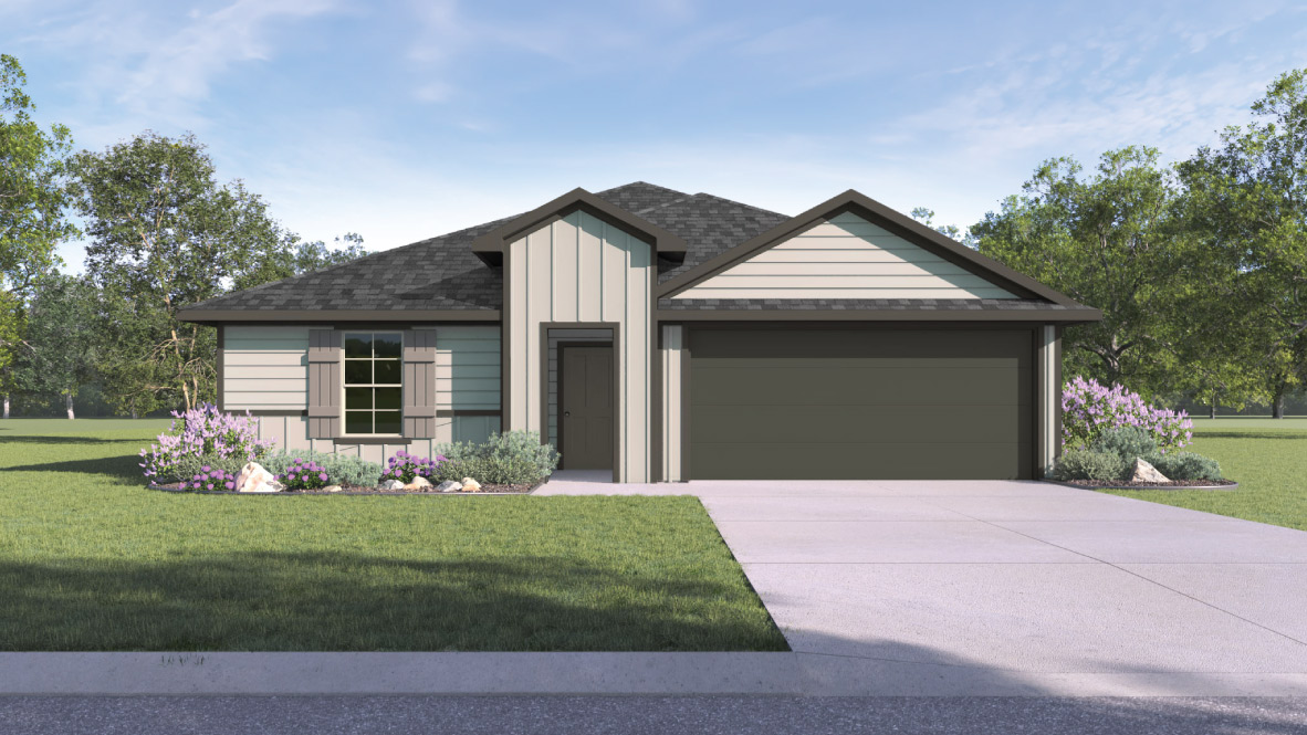 Irvine Floorplan Rendering - Elevation A