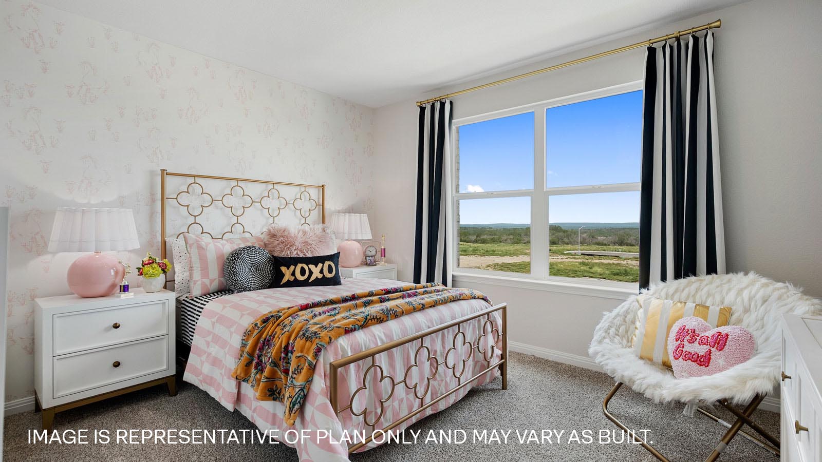 Bedroom 4 with carpeted flooring.