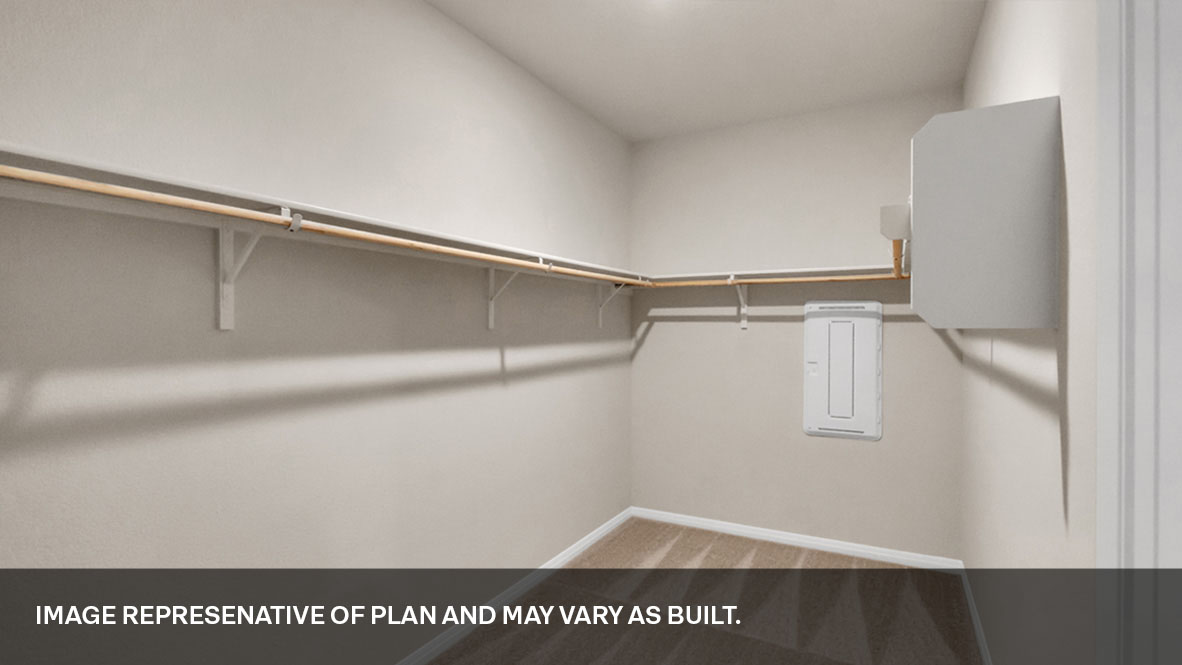 Interior walk-in closet