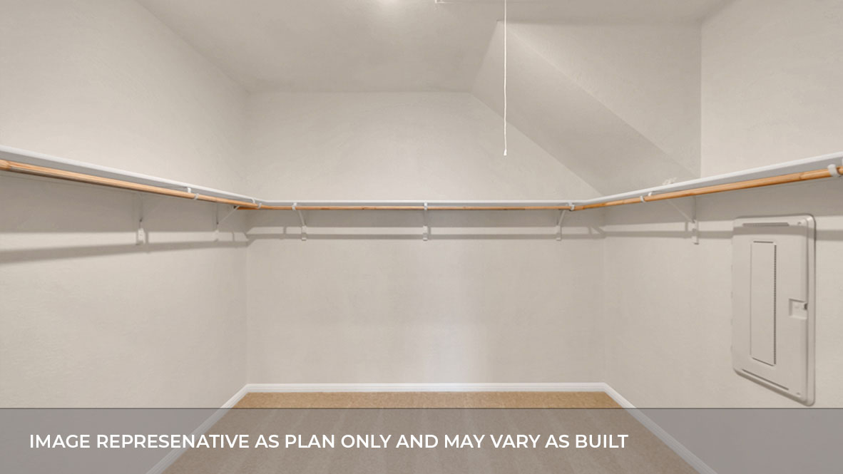 Interior primary walk-in closet