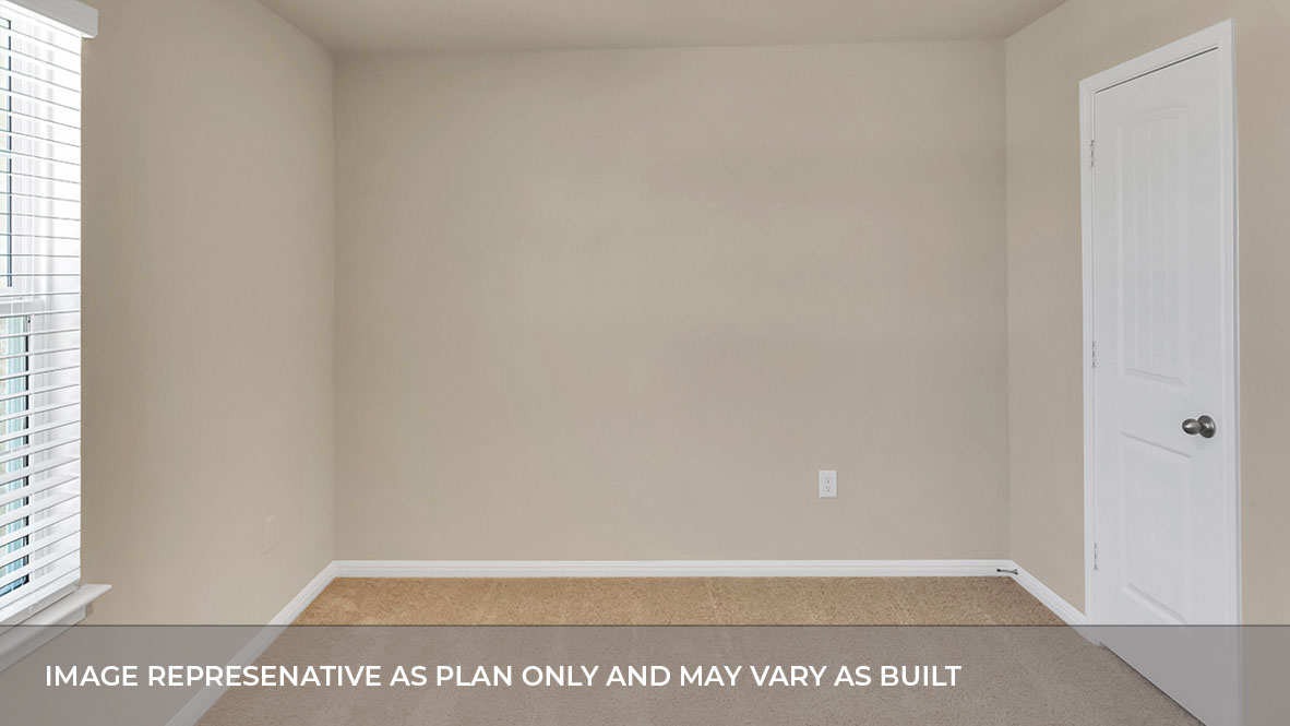Interior bedroom with window and walk-in closet