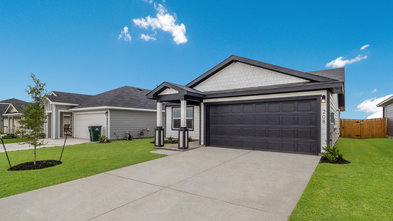 The Baxtor floorplan - H Elevation at Valverde in Bastrop, TX.