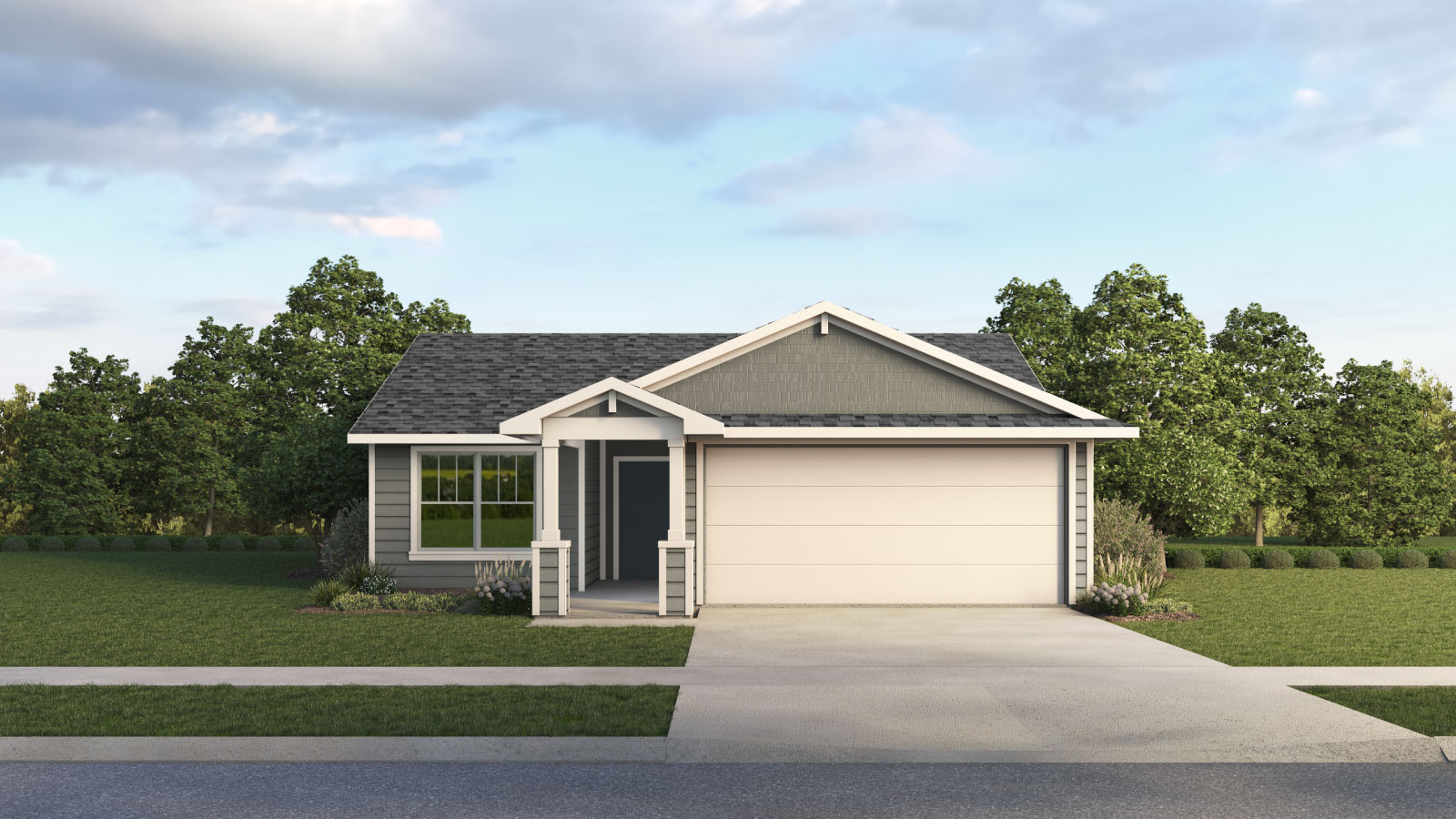 The Baxtor floorplan - H Elevation at Valverde in Bastrop, TX.