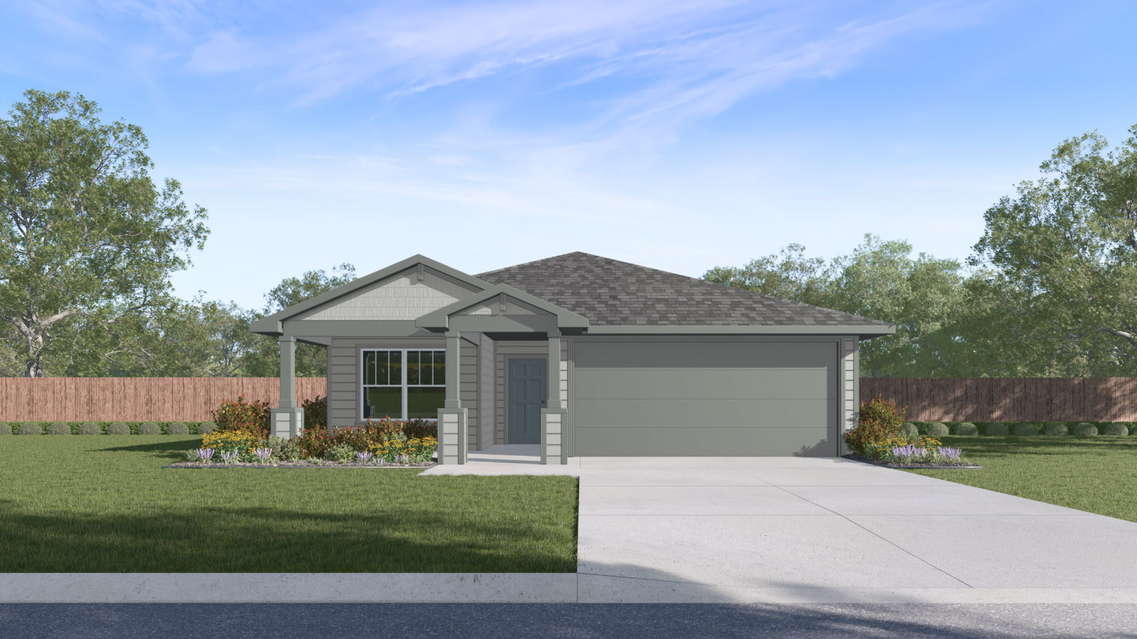 The Dalton floorplan - H Elevation at Valverde in Bastrop, TX.