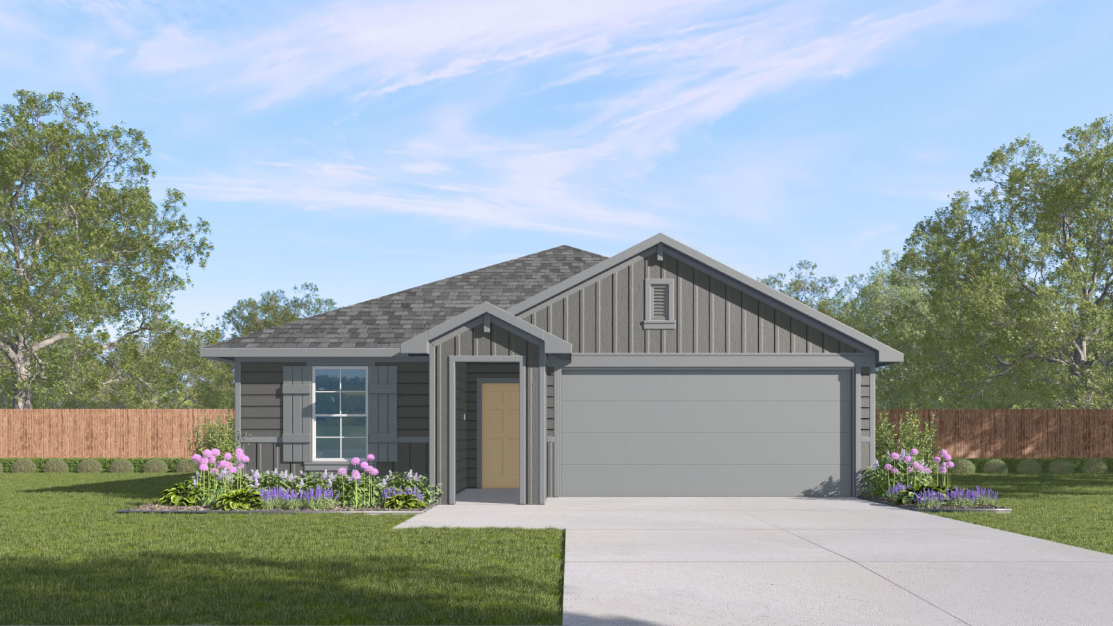 The Gaven floorplan - G Elevation at Valverde in Bastrop, TX.