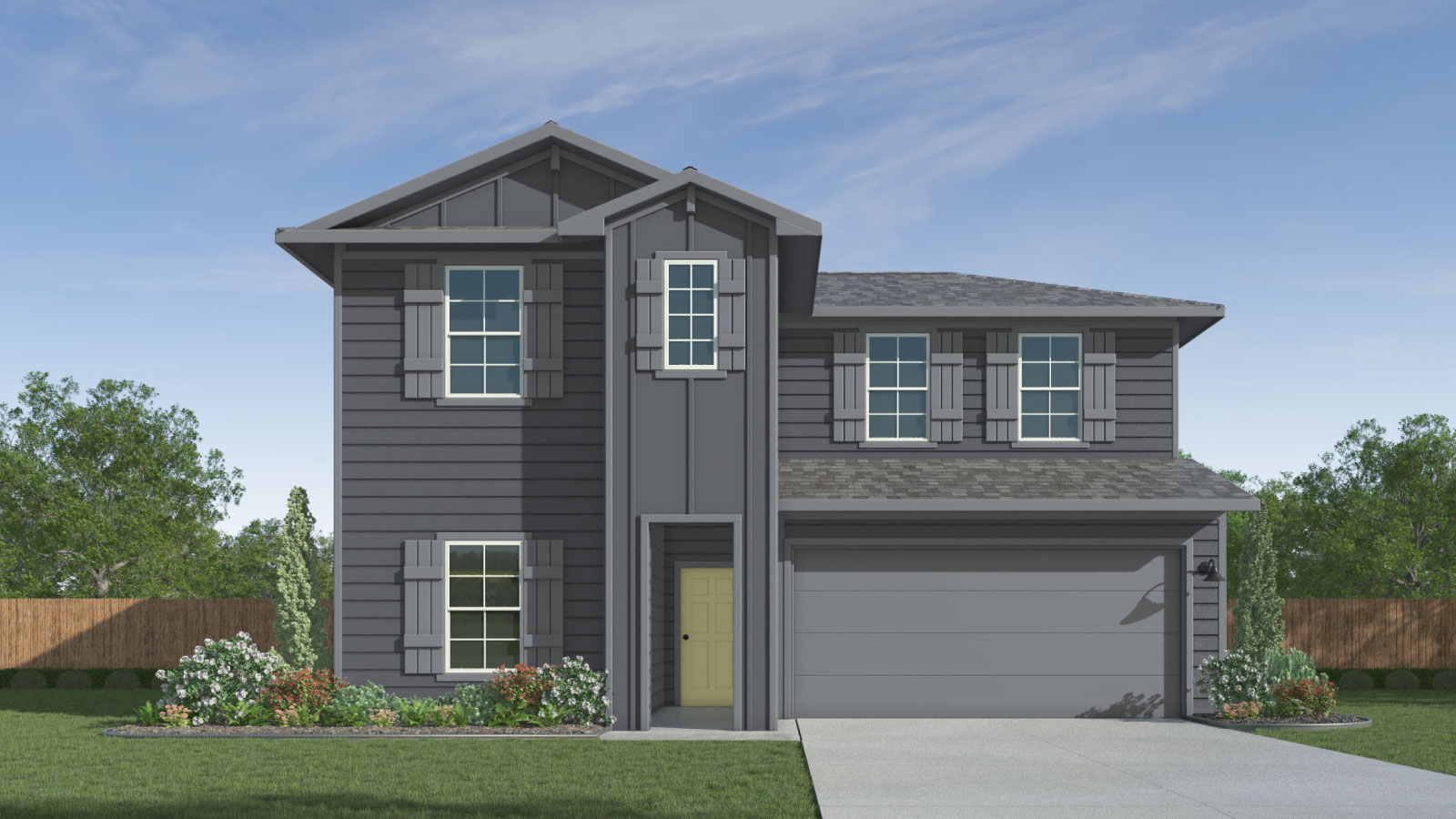 The Mitchell floorplan - G Elevation at Valverde in Bastrop, TX.
