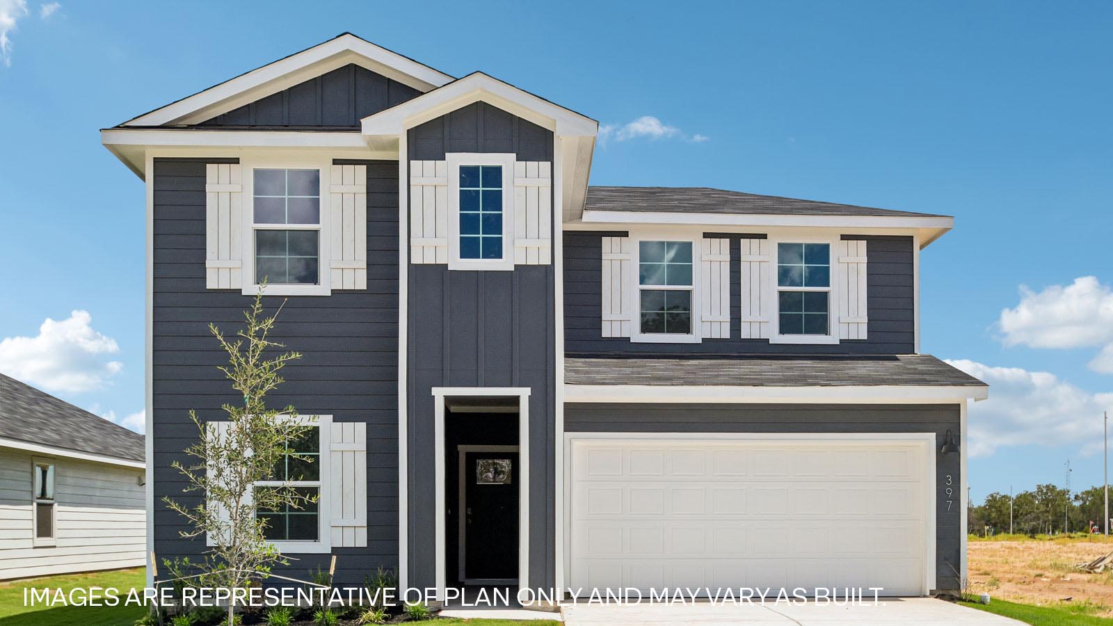 The Mitchell Floorplan at Valverde- Elevation G in Bastrop, TX