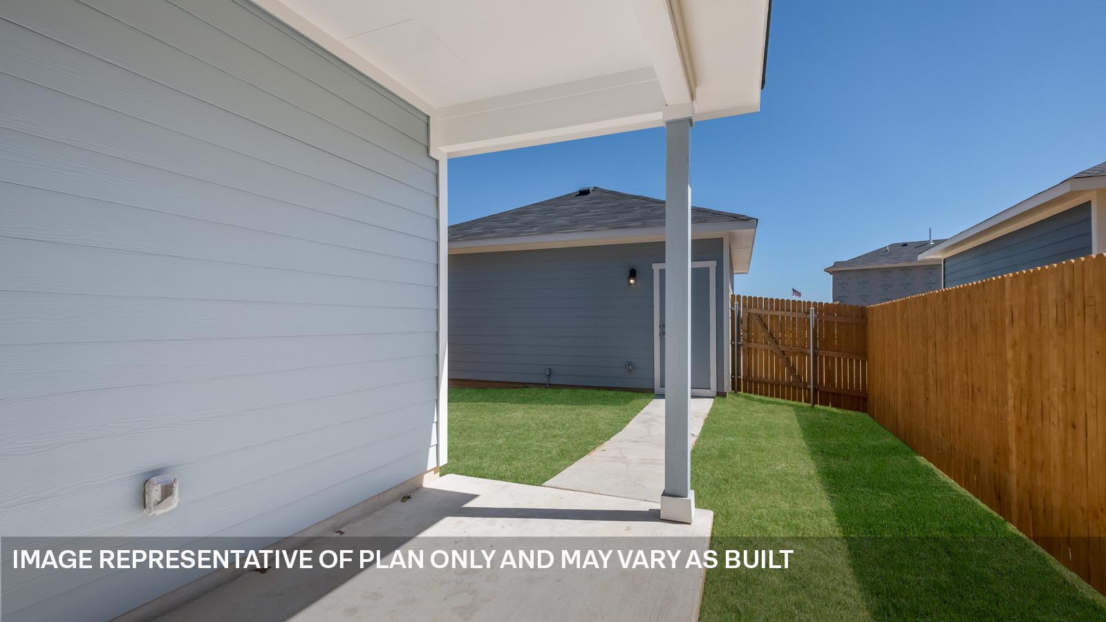 Patio and back yard