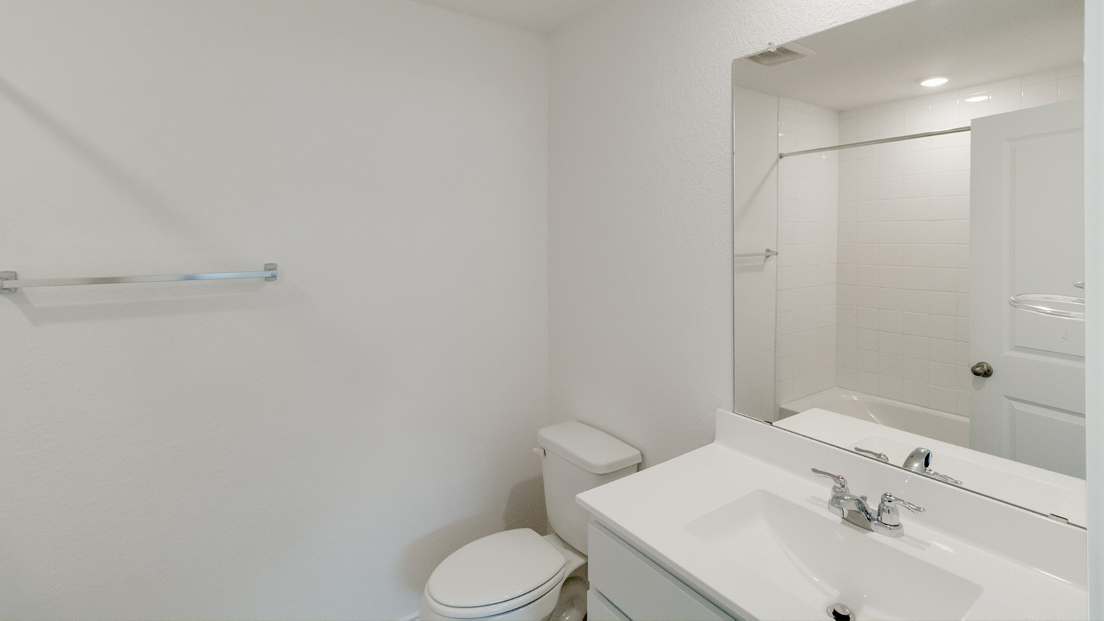 Bathroom 2 with shower and bathtub.