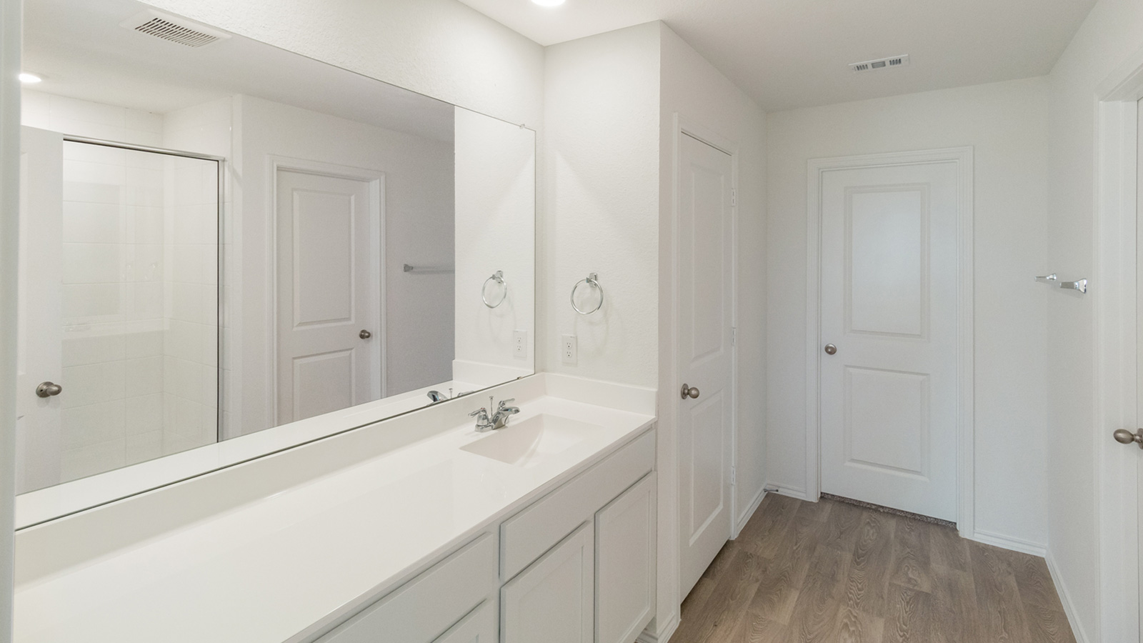 Bathroom 1 with walk-in shower.
