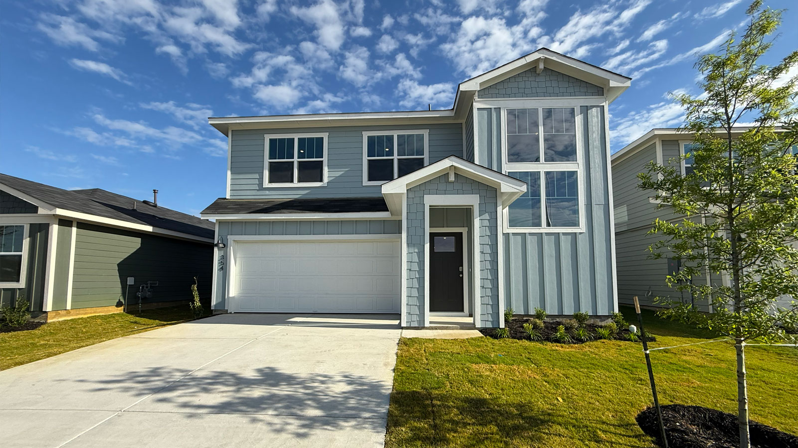 Exterior of a single family two-story home
