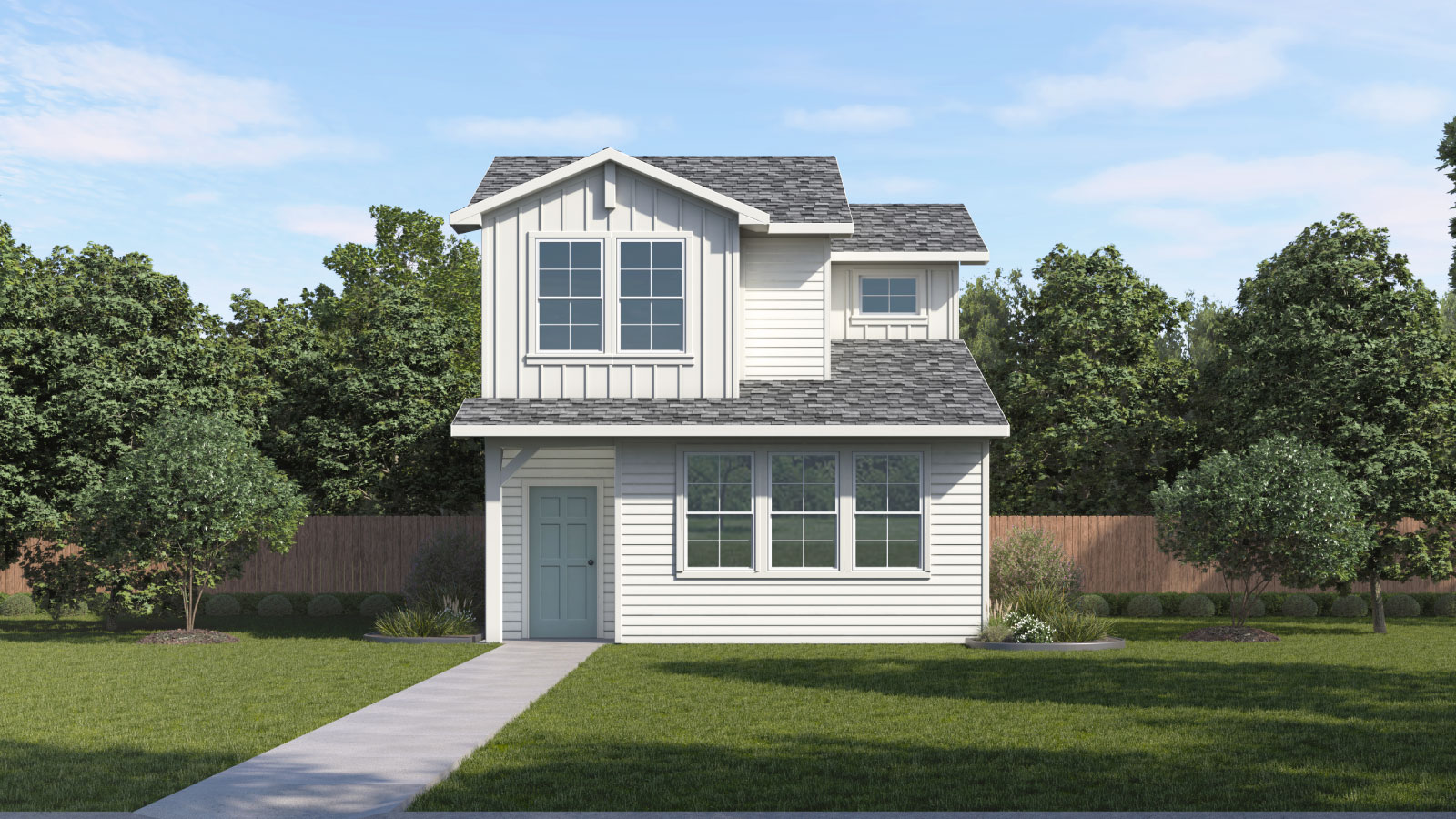 Exterior of New Build Home.