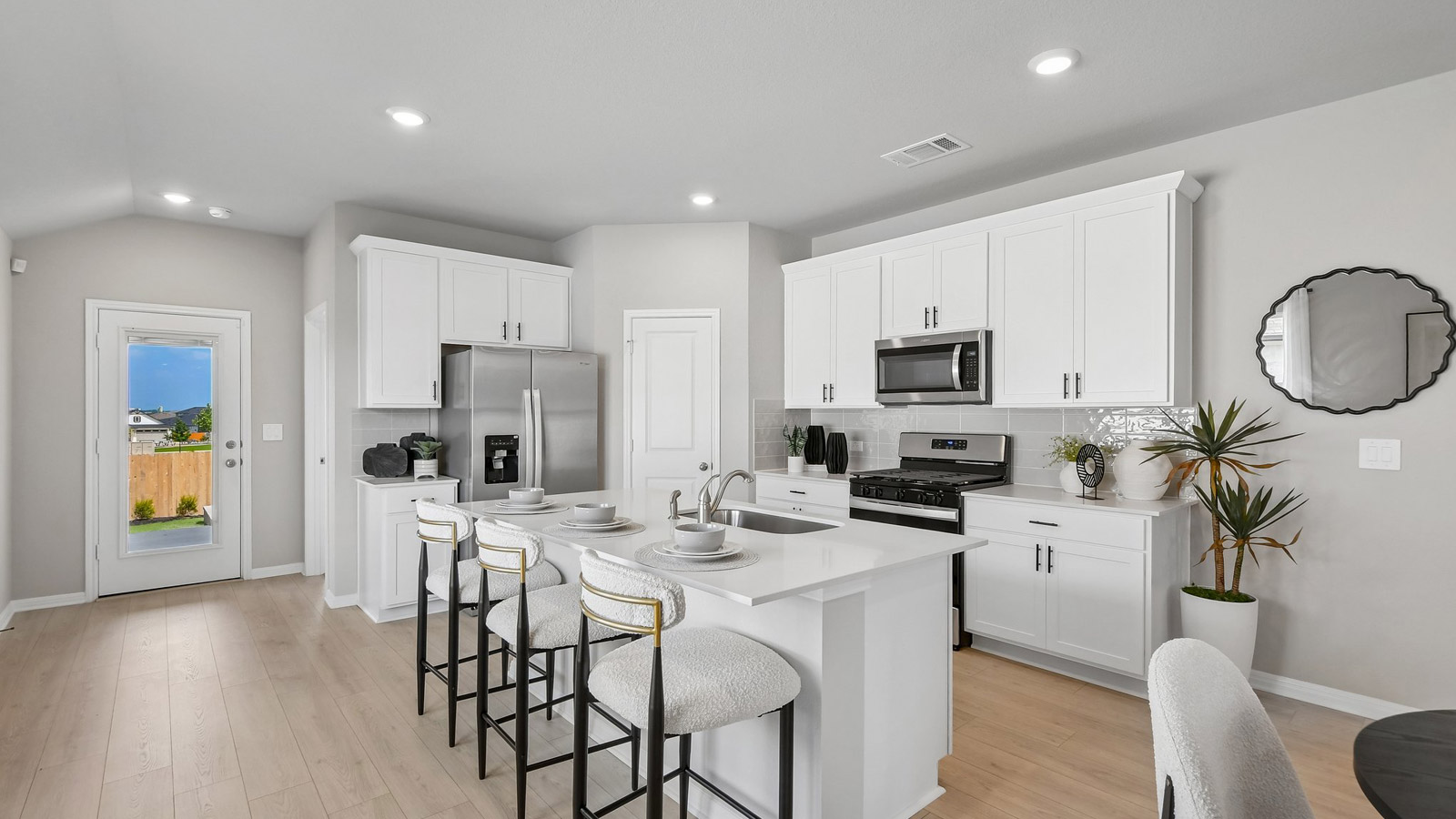 The Diana model home kitchen.