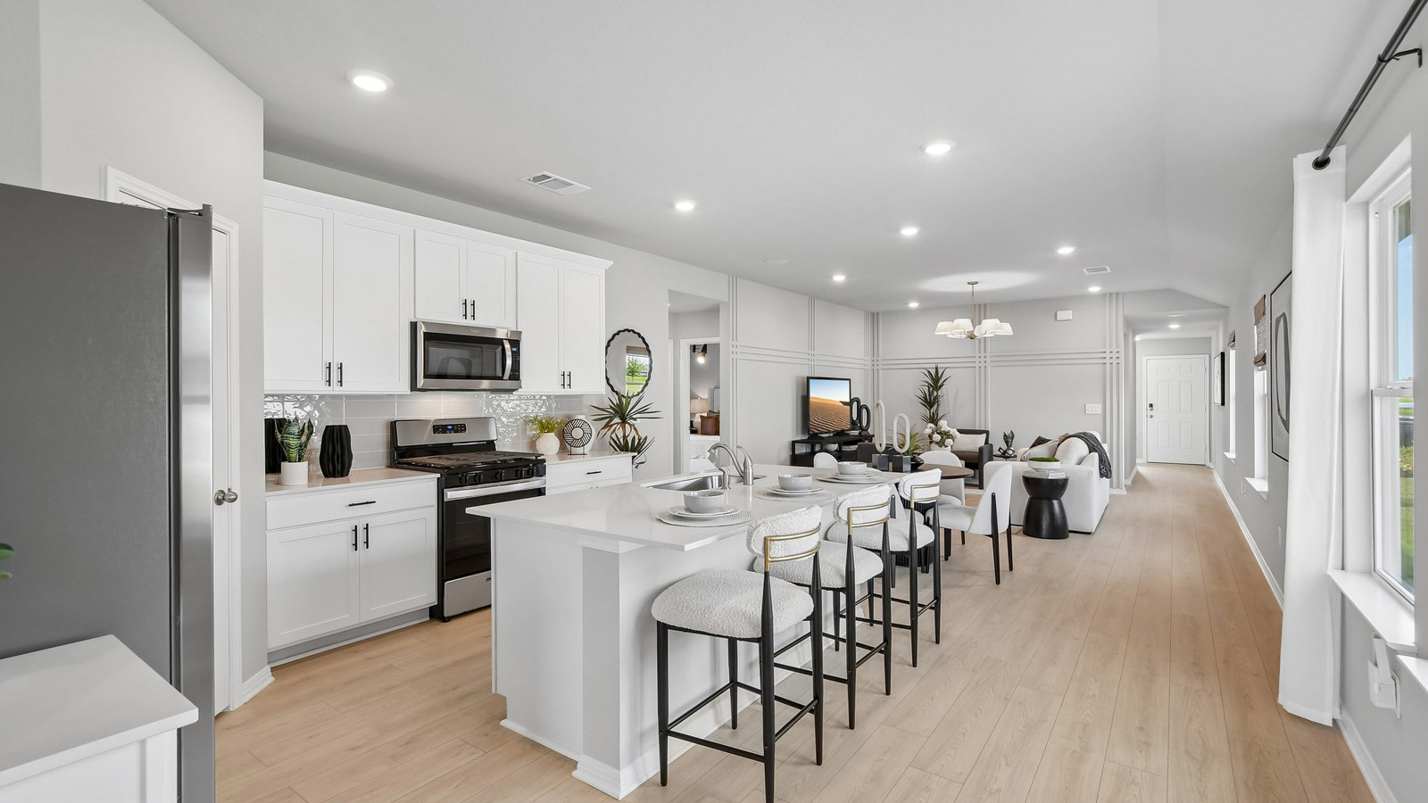 The Diana model home kitchen.